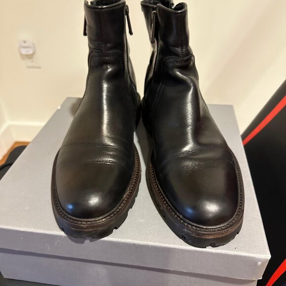 AQUATALIA Black Leather Boots - Picture 4 of 7